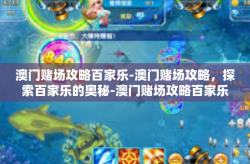 澳门赌场攻略百家乐-澳门赌场攻略，探索百家乐的奥秘-澳门赌场攻略百家乐