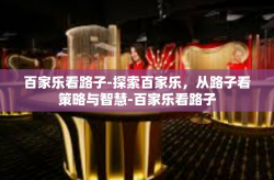 百家乐看路子-探索百家乐，从路子看策略与智慧-百家乐看路子