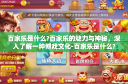 百家乐是什么?百家乐的魅力与神秘，深入了解一种博戏文化-百家乐是什么?