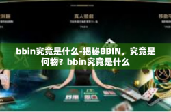 bbin究竟是什么-揭秘BBIN，究竟是何物？bbin究竟是什么