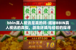 bbin真人视讯是真的吗-揭秘BBIN真人视讯的真假，游戏环境与经验的探寻-bbin真人视讯是真的吗