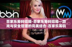 百家乐筹码铝箱-百家乐筹码铝箱—游戏与安全管理的完美结合-百家乐筹码铝箱