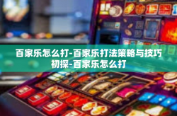 百家乐怎么打-百家乐打法策略与技巧初探-百家乐怎么打
