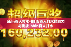 bbin真人打水-BBIN真人打水的魅力与挑战-bbin真人打水
