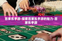 百家乐手游-探索百家乐手游的魅力-百家乐手游