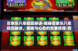 百家乐八年稳赢秘诀-揭秘百家乐八年稳赢秘诀，策略与心态的双重保障-百家乐八年稳赢秘诀
