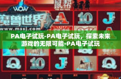 PA电子试玩-PA电子试玩，探索未来游戏的无限可能-PA电子试玩
