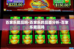 百家乐能赢吗-百家乐的赢面分析-百家乐能赢吗