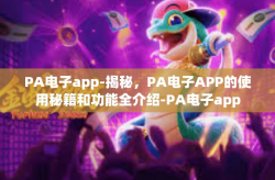 PA电子app-揭秘，PA电子APP的使用秘籍和功能全介绍-PA电子app