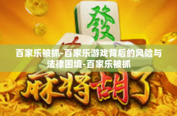 百家乐被抓-百家乐游戏背后的风险与法律困境-百家乐被抓