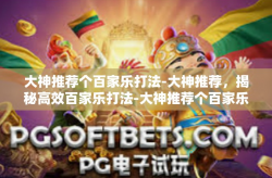 大神推荐个百家乐打法-大神推荐，揭秘高效百家乐打法-大神推荐个百家乐打法