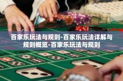 百家乐玩法与规则-百家乐玩法详解与规则概览-百家乐玩法与规则