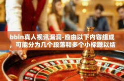 bbin真人视讯漏洞-应由以下内容组成，可能分为几个段落和多个小标题以结构化阐述相关内容。关于题目设为揭开bbin真人视讯的漏洞面纱。以下内容仅供参考，如需更专业的分析，建议咨询相关领域的专家。bbin真人视讯漏洞