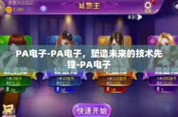 PA电子-PA电子，塑造未来的技术先锋-PA电子