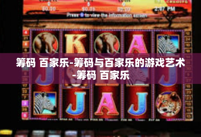 筹码 百家乐-筹码与百家乐的游戏艺术-筹码 百家乐